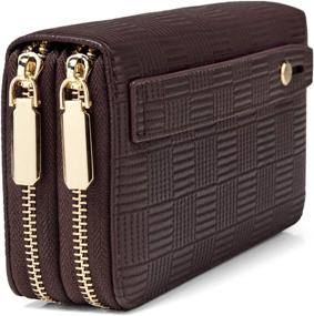 img 3 attached to Daisy Rose Zipper Wallet Clutch - Stylish Women's Handbags & Wallets for hassle-free organization