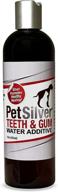 🐾 petsilver teeth & gum: chelated silver dental care solution for dogs and cats, made in usa, vet formulated, naturally controls tarter and plaque, brush-free dental cleaning logo