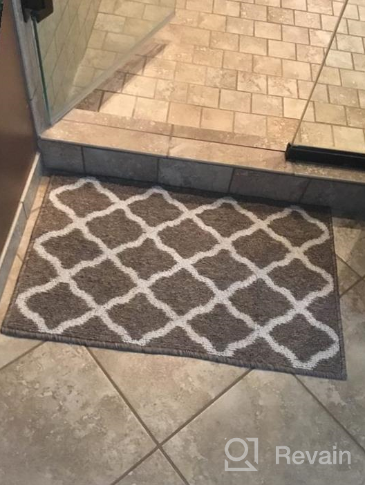 img 1 attached to Washable And Non-Slip Indoor Door Mat For Home And Entryway - Essential Brown Door Mat For Water Absorption, Protection And Decoration review by Prince Burr