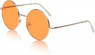 солнцезащитные очки sunnypro retro circle - большие круглые солнцезащитные очки с затемненными линзами и защитой uv400 логотип