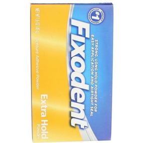 img 1 attached to Enhanced Denture Stability: Fixodent Denture Adhesive Powder Extra Oral Care - Denture Care