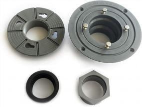 img 3 attached to PVC Shower Drain Kit For Square & Linear Drain Installation With Threaded Adaptor And Rubber Coupler