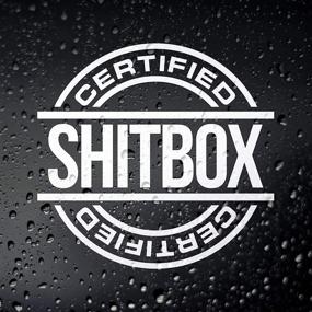 img 1 attached to 💩 Certified Shitbox Decal Sticker: Perfect for Car, Truck, and Window Display