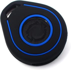 img 3 attached to 🏍️ Motorcycle Motorbike Bike Keycover - Silicone Protective Keyless Go Remote Entry Fob Case (Black Blue, Model HAB)