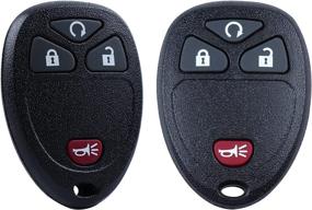 img 1 attached to 🔑 2-Pack Key Fob Keyless Entry Remote for Chevy Silverado Traverse Equinox Avalanche GMC Sierra Pontiac Torrent Saturn Outlook Vue (OUC60270, OUC60221), 2007-2015