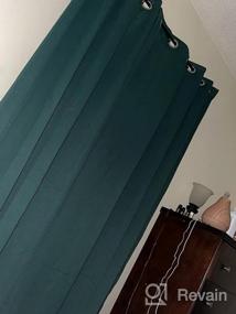 img 7 attached to Yakamok 100% кремовые плотные шторы для спальни, светонепроницаемые теплоизолированные шумоподавляющие плотные шторы для гостиной (52Wx84L, 2 панели)