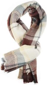 img 3 attached to 🧣 Oversized Women's Blanket Scarves & Wraps by VIVIAN VINCENT - Essential Women's Accessories