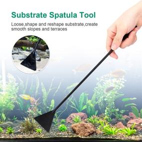 img 2 attached to 🐠 Premium 7-in-1 Aquascaping Scissor Tools Kit: Stainless Steel Aquarium Scissors, Curved & Waved Scissor Tweezers, Spatula - Anti Rust Aquascape Tools for Fish Tanks - Portable Bag Included