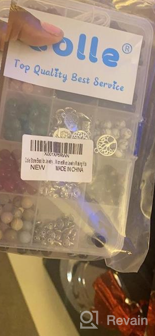 img 1 attached to 418Pcs DIY Bracelet Beads Kit With 8Mm Natural Lava Stone, Charms, Finishings, And 2 Strings - Perfect For Women/Men'S Jewelry Making review by Bob Kussmaul