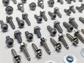 img 1 attached to 🔩 SPECBOLT Body Bolt Kit for Plastic Seat Fenders, Fork Guards, Shrouds, and Subframe - Compatible with KTM & Husqvarna 65 80 85 125 150 200 250 350 400 450 500 520 525 SX SX-F XC XC-F XC-W XCF-W EX EXC EXC-F - 76pc Set