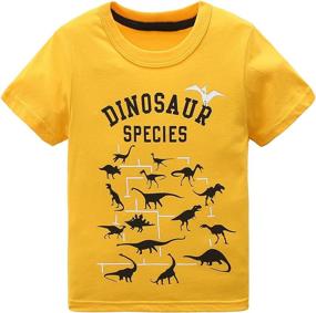 img 4 attached to 🦖 JoJo Dinosaur Monster Graphic T-Shirts for Boys - Tops, Tees, and Shirts