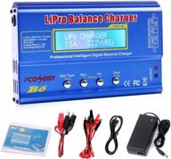 fconegy b6 lipo battery charger 80w 6a rc battery pack balance charger discharger for nimh/nicd,lipo/li-ion battery,with lcd display,ac power supply logo