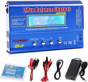 img 4 attached to FCONEGY B6 Lipo Battery Charger 80W 6A RC Battery Pack Balance Charger Discharger For NiMH/NiCd,LiPo/Li-Ion Battery,With LCD Display,AC Power Supply