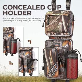 img 2 attached to 🛵 Enhance Your ATV Experience with kemimoto ATV Fender Bags: Water-resistant Camo Storage Saddle Bags with Water Holder for Sportsman Scrambler TRX FourTrax Outlander