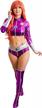 c-zofek women's purple princess koriand'r hero suit for spectacular cosplay logo