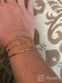 img 7 attached to Friendship Bracelet Gift for Her: SANNYRA Morse 👯 Code Bracelet with 14k Gold Plated Beads on Silk Cord