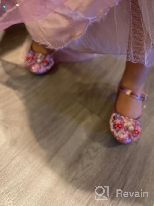 img 1 attached to 👑 YING LAN Cosplay Wedding Princess Girls' Shoes: Elegant Flats for Young Fashionistas review by Chris Knight