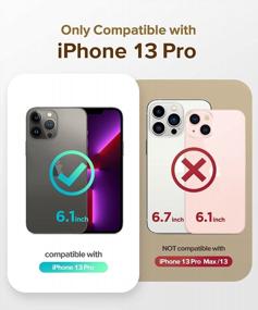 img 3 attached to MOBOSI IPhone 13 Pro Silicone Case With Ring Stand, Full Camera Protection + Screen Protector, Soft Microfiber Lining Shockproof Protective Cover For Women Men - Brown