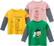 👕 little cotton cartoon spring boys' clothing - tops, tees & shirts by rewangoing logo