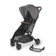 🚼 minu v2 stroller-greyson: ultimate versatility with snack tray-charcoal mélange/carbon/saddle leather logo