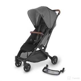 img 4 attached to 🚼 MINU V2 Stroller-Greyson: Ultimate Versatility with Snack Tray-Charcoal mélange/Carbon/Saddle Leather