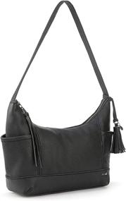 img 3 attached to Sak Kendra Leather Tobacco Embossed Women's Handbags & Wallets : Hobo Bags