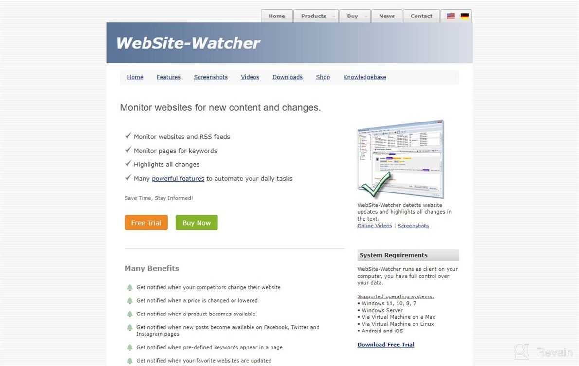 img 1 attached to WebSite-Watcher review by Mark Colbert