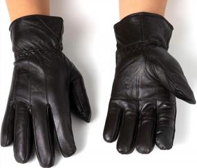 img 1 attached to 🧤 Smartphone Touchscreen Leather Gloves for Android Devices