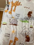 img 1 attached to Adorable Flysheep 4 Piece Beige Toddler Bedding Set With Happy Animal Prints - Soft And Comfortable Microfiber For Baby Boys And Girls review by Noe Spooner