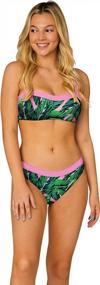 img 2 attached to Stylish Printed Bandeau Swimsuit Set For Women By INGEAR - Perfect For Beach Fun And Sunbathing!