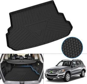 img 4 attached to 🚗 Custom Fit Anti-Slip Cargo Liner for Mercedes-Benz GLK Odorless High Side 3D Trunk Floor Mat 2008-2015 by Cartist