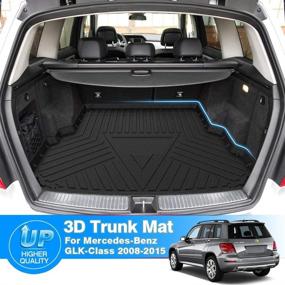 img 3 attached to 🚗 Custom Fit Anti-Slip Cargo Liner for Mercedes-Benz GLK Odorless High Side 3D Trunk Floor Mat 2008-2015 by Cartist