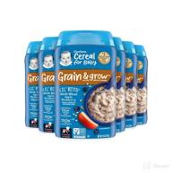 🥣 gerber lil bits whole wheat apple blueberry baby cereal, 8 oz, pack of 6" - improved seo-friendly product name. logo
