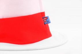 img 2 attached to Cat In The Hat Plush Costume With Red And White Striped Hat Inspired By Dr. Seuss