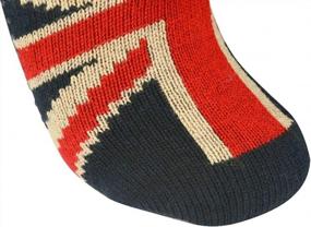 img 2 attached to Stay Warm In Style With ELFJOY'S National Flag Winter Crew Socks For Women And Girls