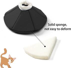 img 2 attached to 🐱 Cute Cat Cone Collar with Soft Polyester Padding - Ideal for Post-Surgery Recovery and Anti-Lick Measures