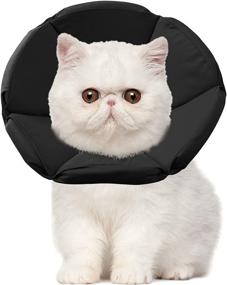 img 4 attached to 🐱 Cute Cat Cone Collar with Soft Polyester Padding - Ideal for Post-Surgery Recovery and Anti-Lick Measures