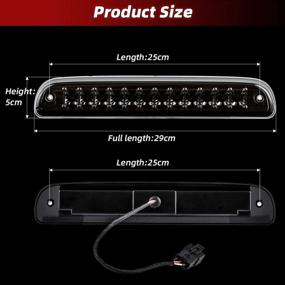 img 3 attached to 1999-2016 Ford F-250/F-350/F-450/F-550 Super Duty & 1993-2011 Ranger 12 LED 3Rd Brake Light Tail Lamp - Waterproof, High Mount Reverse Cargo Light