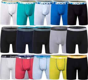 img 4 attached to MoFiz Modal Boxer Briefs With Longer Legs - Men'S Underwear For Comfort And Style
