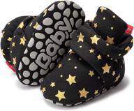 cozy and secure: babelvit fleece booties for infants with non-skid grippers logo
