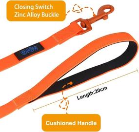 img 1 attached to 🐶 Vivifying Waterproof Dog Leash: 20ft Durable PVC Long Line Lead for Dogs – Ideal for Recall Training, Swimming, and Beach Activities (Orange)