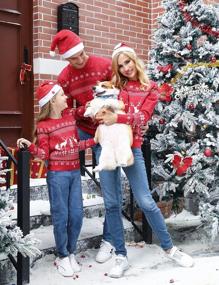 img 1 attached to Get Into The Festive Spirit With Aiboria'S Matching Family Ugly Christmas Sweater Collection For Women, Men, Boys And Girls
