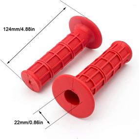 img 1 attached to 🏍️ 7/8" Universal Motorcycle Hand Grips for CRF150F CRF230F CRF250F CRF450F CRF450X CRF450L, YZ125 YZ250 YZ426F YZ450F TTR125/LW/E YZ450FX YZ65 YZ85 - Slider Handlebar End Cap Plug - Fits Standard Bars