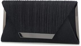 img 2 attached to Evening Envelope Handbags Clutches Champange Women's Handbags & Wallets at Clutches & Evening Bags