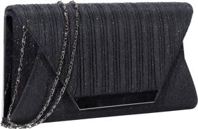 img 4 attached to Evening Envelope Handbags Clutches Champange Women's Handbags & Wallets at Clutches & Evening Bags