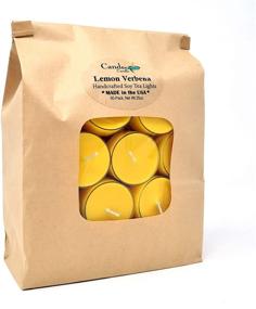 img 1 attached to Discover the Sublime Fragrance of Lemon Verbena with our 50 Pack Scented Soy Tealights
