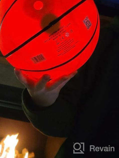 img 1 attached to NIGHTMATCH Premium LED Light Up Basketball - Perfect Glow In The Dark Basketball Size 7 With 2 LEDs, 8 Batteries & 1 Pump - Glow Basketball With Water Resistance - Birthday & Christmas Gifts For Kids review by Matthew Bahri