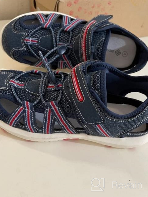 img 1 attached to Explore Comfort and Style with DREAM PAIRS Toddler HYDRO 1K Breathable Boys' Sandal Shoes review by Corey Ford