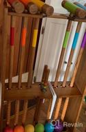 img 1 attached to Handcrafted Wooden Six Player Croquet Set With Premium Stain And Elegant Stand By GoSports review by Eric Mueller