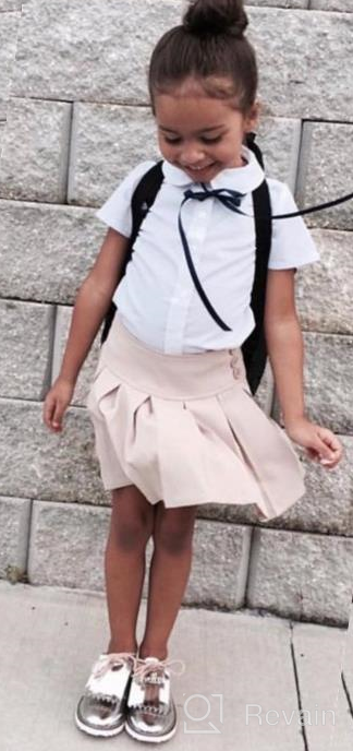 img 1 attached to Bienzoe Girl's Classic Pleated School Uniform Dance Skirt - Elevate Your Style with Timeless Elegance! review by Tony Nicholas